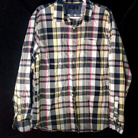 128 UEC Banana Republic Men's button up shirt size XL collar pocket shipping - Picture 2 of 10